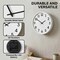 Clockswise 11" Modern Minimalist Round Wall Clock Analog Display Step Movement Mechanism Easy-to-Read Timepiece for Living Room Kitchen Office or Bedroom Wall Decor